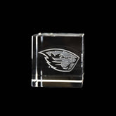 Fan Frenzy Gifts Oregon State Beavers Officially Licensed Laser Engraved Crystal Cube